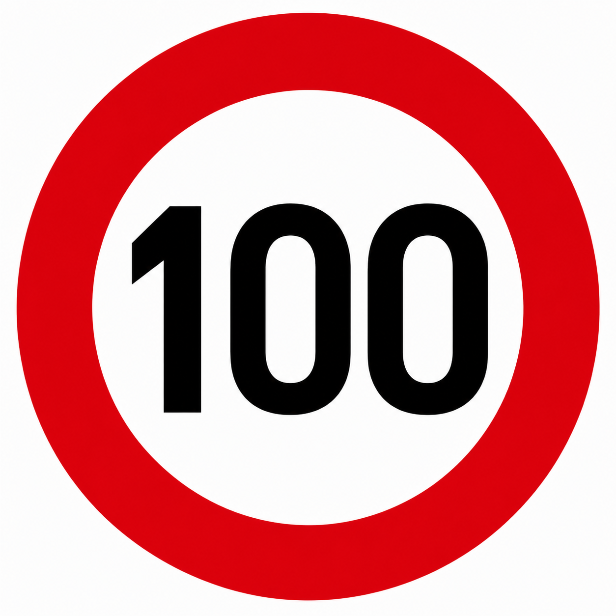 لوحات المنع: تحديد السرعة في 100 كلم/س (sign-mpchxuyh)