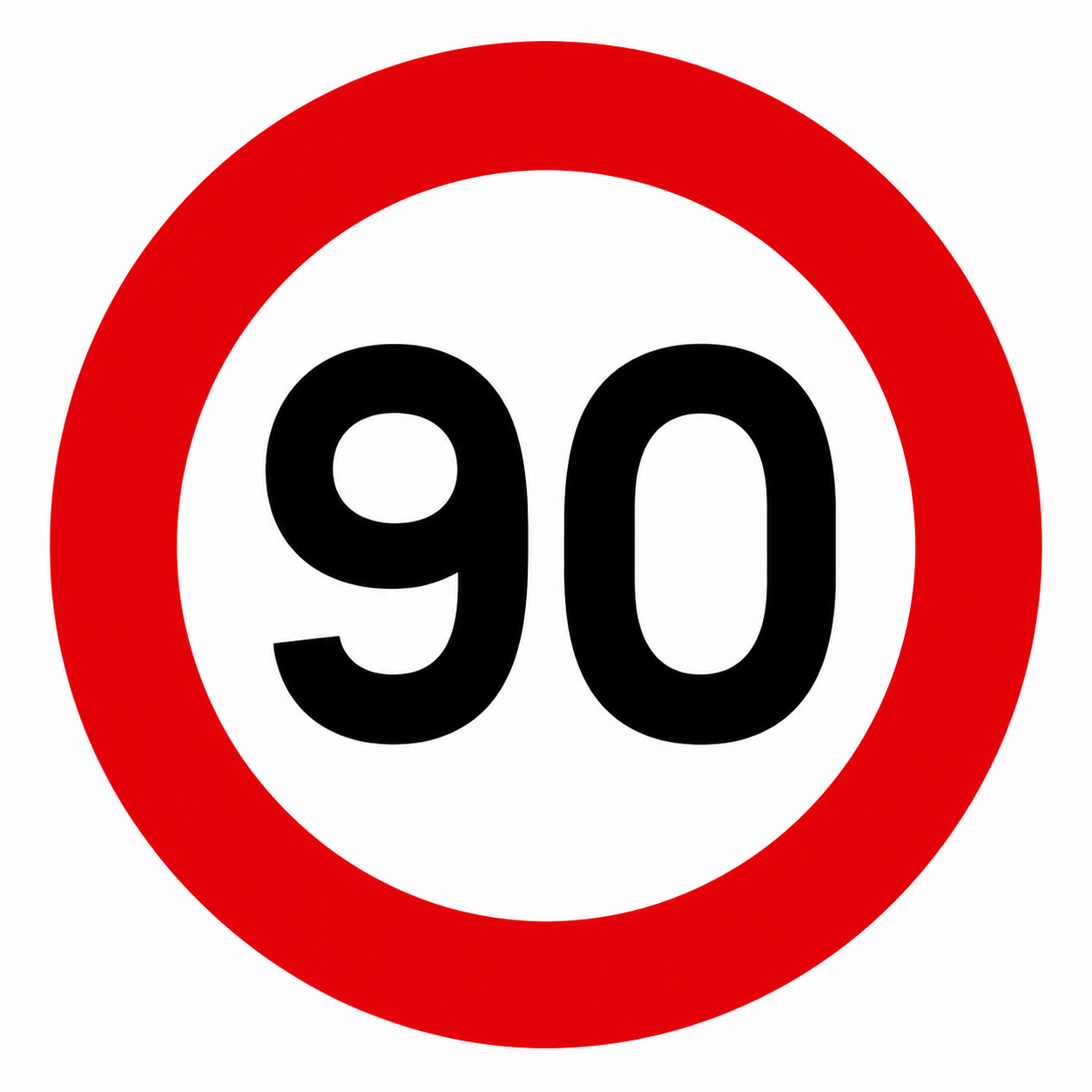 لوحات المنع: تحديد السرعة في 90 كلم/س (sign-mpchwnyv)