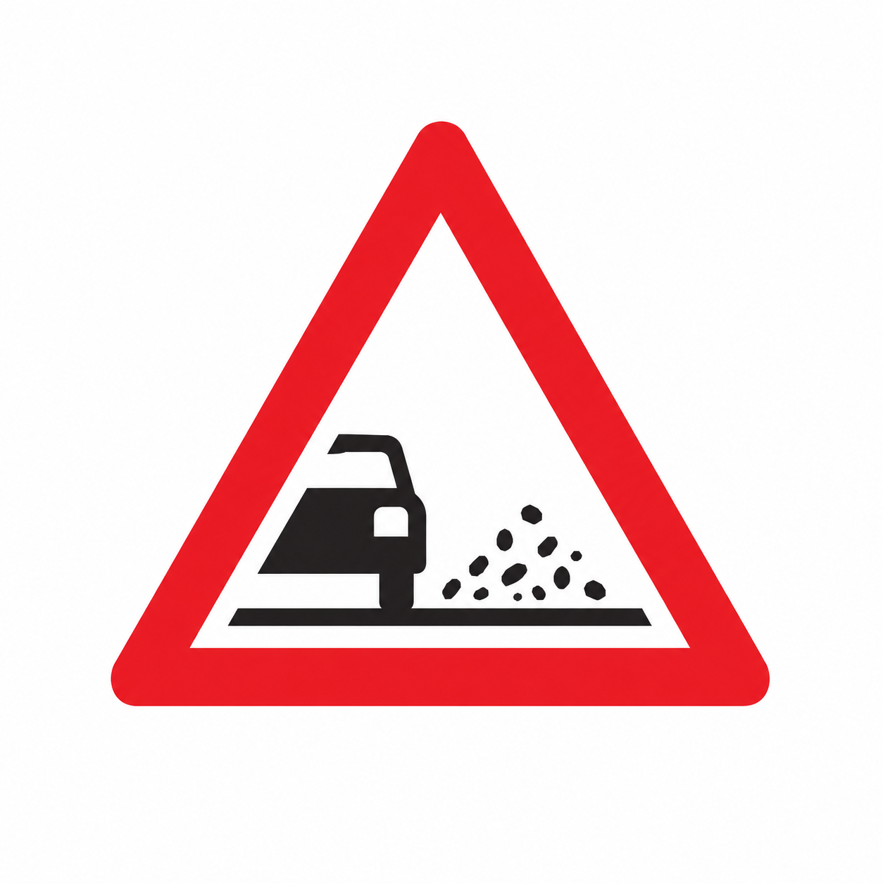 لوحات الخطر: حصى متطايرة (sign-mpcgvxd0)